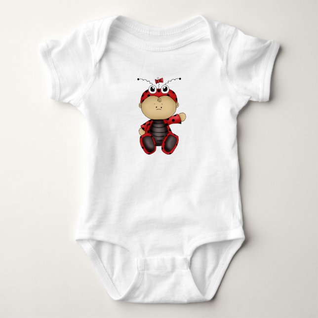 halloween baby ladybug bodysuit (Front)