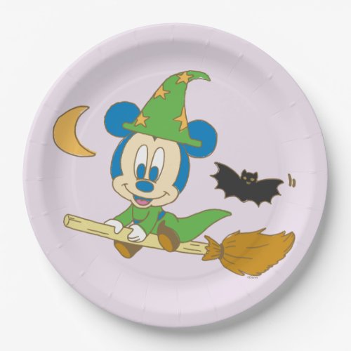 Halloween Baby Mickey Witch Paper Plates