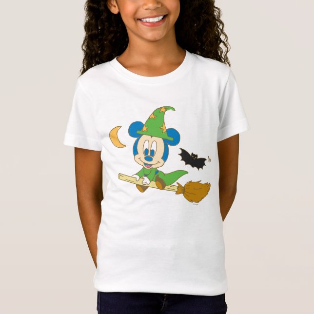 Halloween Baby Mickey Witch T-Shirt (Front)