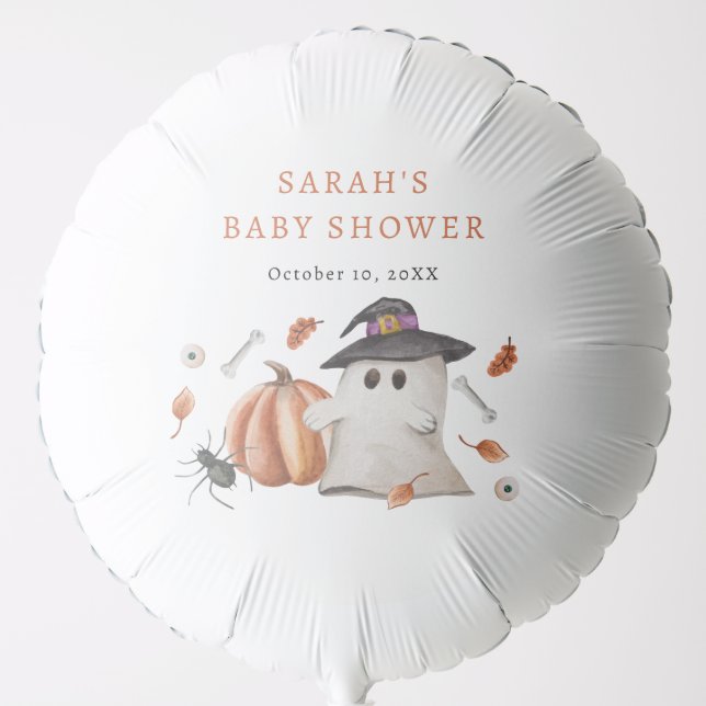 Halloween Baby Shower Balloon (Front)