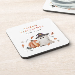 Halloween Baby Shower Beverage Coaster