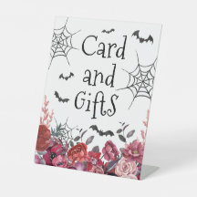 Halloween Baby Shower Black Bats Card Gifts