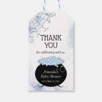 Halloween Baby Shower Blue Witch Brew Thank You