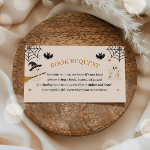 Halloween Baby Shower Book Request Enclosure Card
