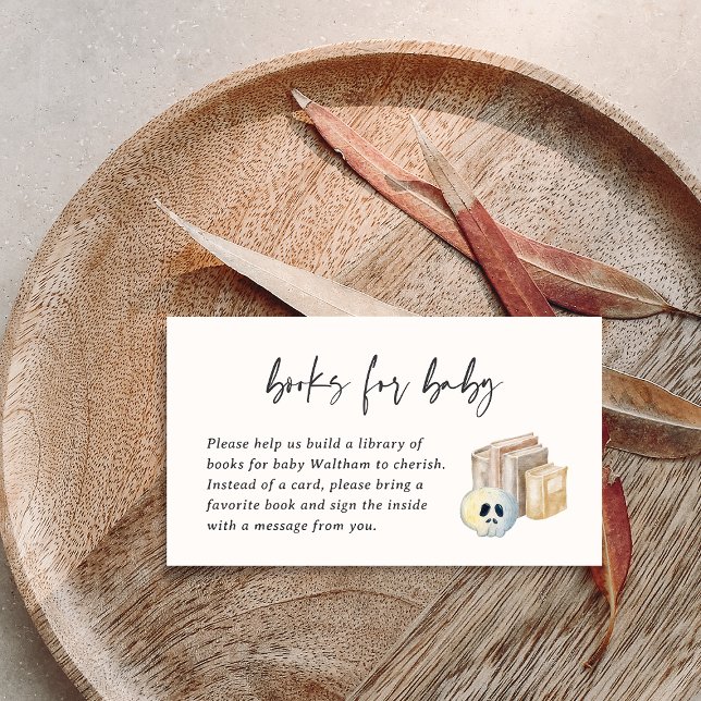 Halloween Baby Shower Book Request Enclosure Card (Creator Uploaded)