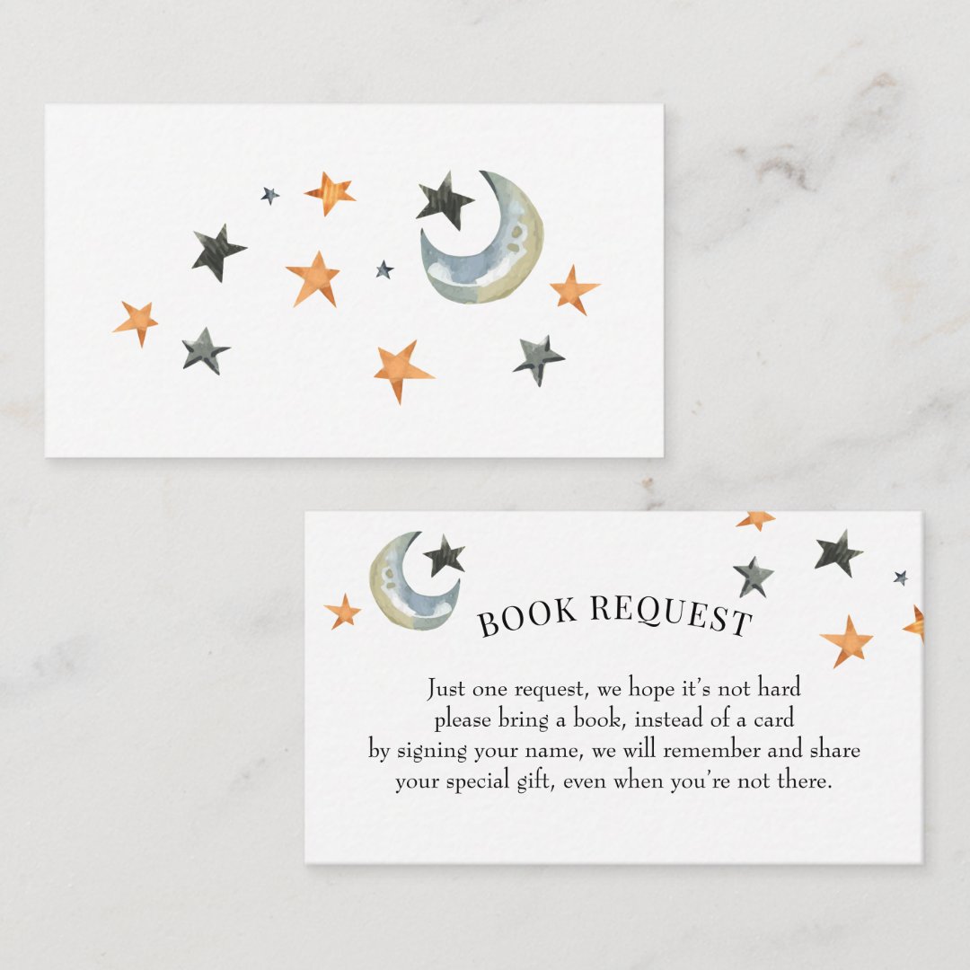 Halloween Baby Shower Book Request Insert Card | Zazzle