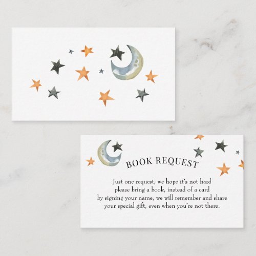 Halloween Baby Shower Book Request Insert Card - Halloween Baby Shower Book Request Insert Card