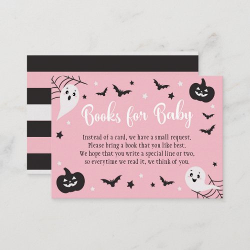 Halloween Baby Shower Books for Baby Card