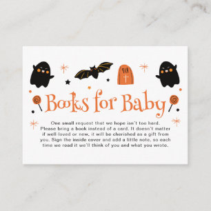 Halloween Baby Shower Books for Baby Enclosure Card