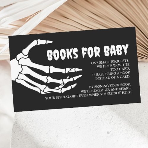 Halloween Baby Shower Books for Baby Enclosure Card