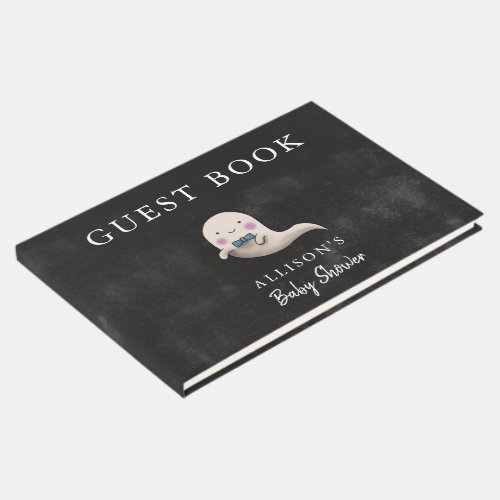 Halloween Baby Shower Boy Ghost Guest Book