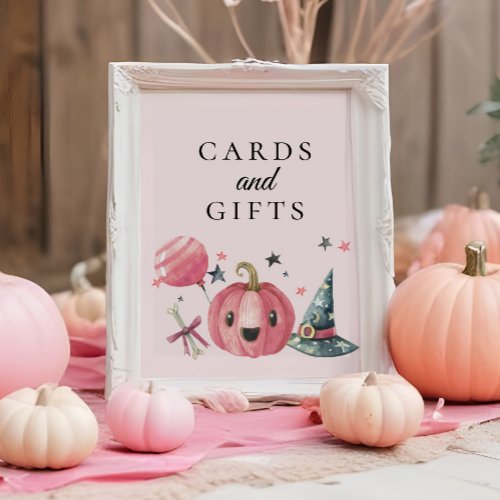 Halloween Baby Shower Cards  Gifts Sign