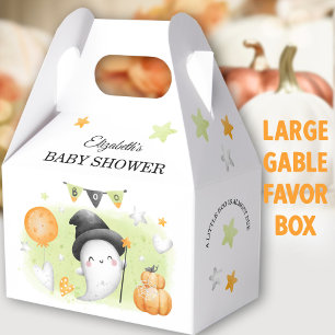 Halloween Baby Shower Cute Little Boo Large Gable Favor Boxes