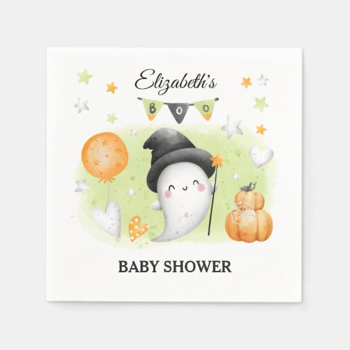 Halloween Baby Shower Cute Paper Napkins