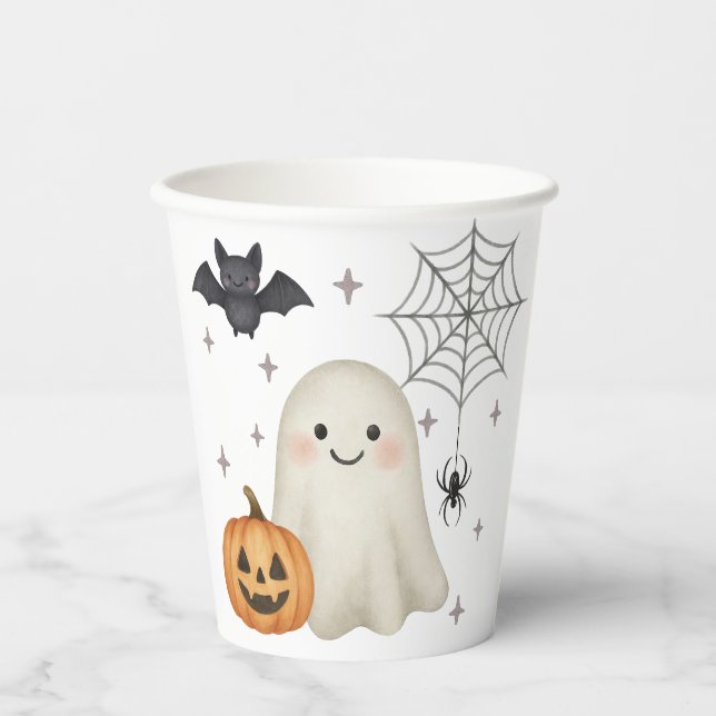 Halloween Baby Shower Decor Paper Cups (Front)