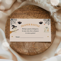 Halloween Baby Shower Diaper Raffle
