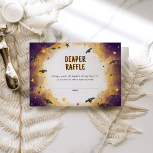 Halloween Baby Shower Diaper Raffle Enclosure Card