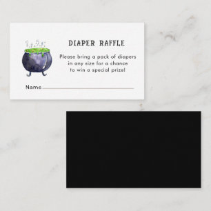 Halloween Baby shower Diaper Raffle Enclosure Card