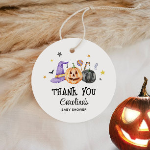 Halloween Baby Shower Favor Tags
