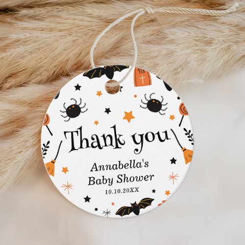 Halloween Baby Shower Favor Tags