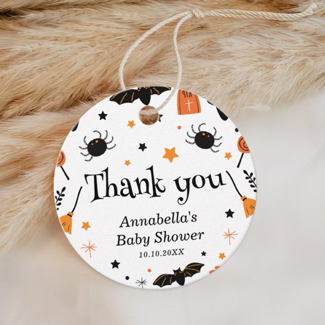 Halloween Baby Shower Favor Tags (Creator Uploaded)