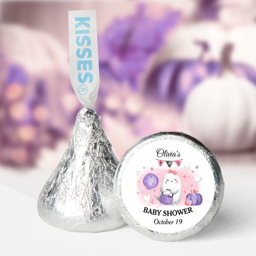 Halloween baby shower favors Hersheys Kisses