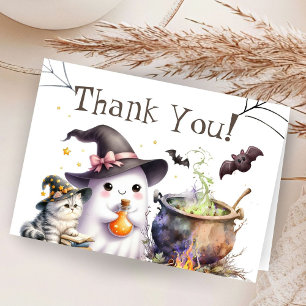 Halloween Baby Shower Folded Thank You Card