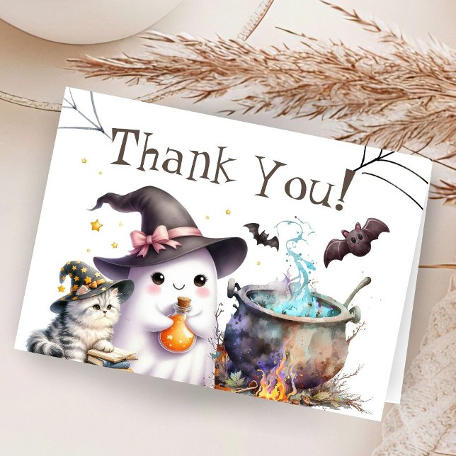 Halloween Baby Shower Folded Thank You Card (Creator Uploaded)