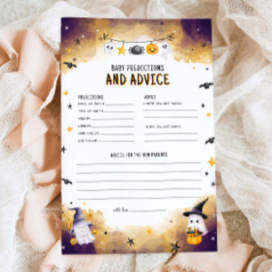 Halloween Baby Shower Game Baby Predictions Game