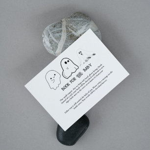 Halloween Baby shower game book for baby request E Enclosure Card