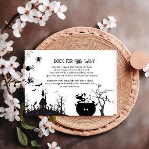 Halloween Baby shower game book for baby request E Enclosure Card