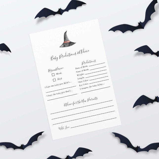 Halloween Baby Shower Game Witch Prediction Advice (Creator Uploaded)