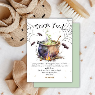 Halloween Baby Shower Gender Neutral Thank You Card