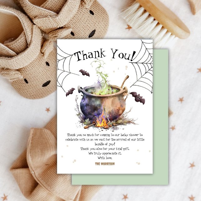 Halloween Baby Shower Gender Neutral Thank You  Card (Creator Uploaded)
