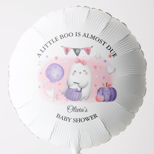 Halloween Baby Shower Girl Cute Balloon (Front)