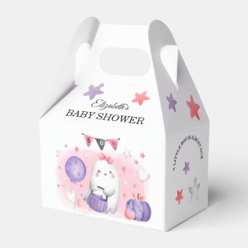 Halloween Baby Shower Girl Cute Favor Box