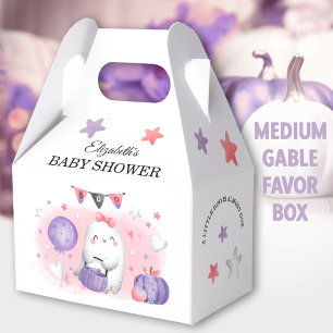 Halloween Baby Shower Girl Cute Medium Gable Favor Boxes