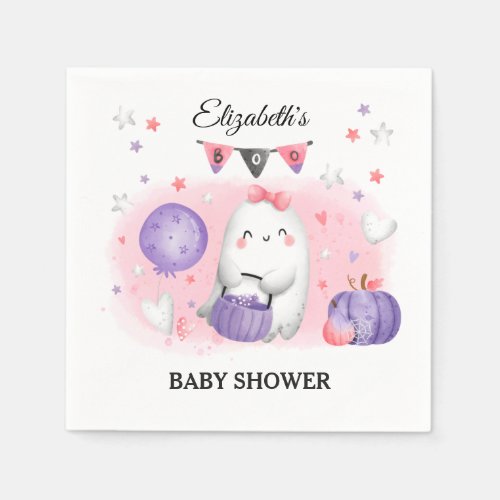 Halloween Baby Shower Girl Cute Paper Napkins