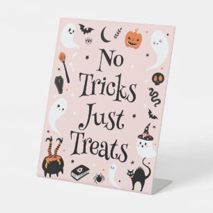 Halloween Baby Shower Girl Treats Favor Pedestal Sign