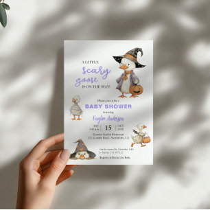 Halloween Baby Shower goose funny invitation