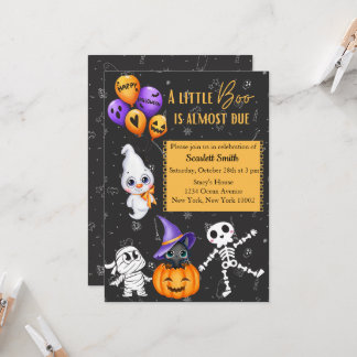 Halloween Baby Shower Invitation