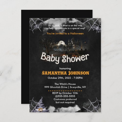 Halloween Baby Shower Invitation