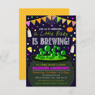 Halloween Baby Shower Invitation