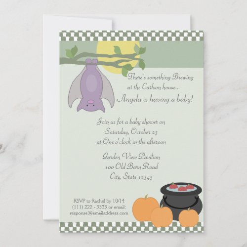 Halloween Baby Shower Invites