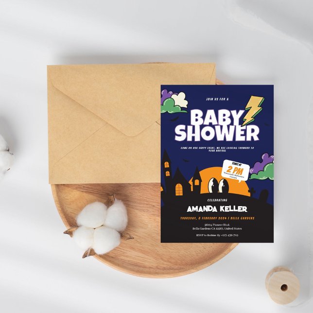 Halloween Baby Shower Invitation (Creator Uploaded)