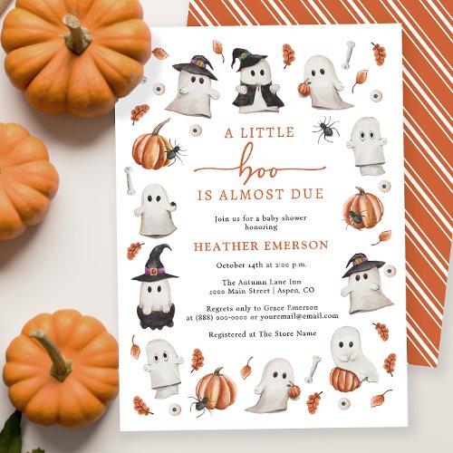 Halloween Baby Shower Invitation