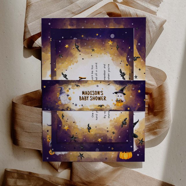 Halloween Baby Shower Invitation Belly Band (Creator Uploaded)