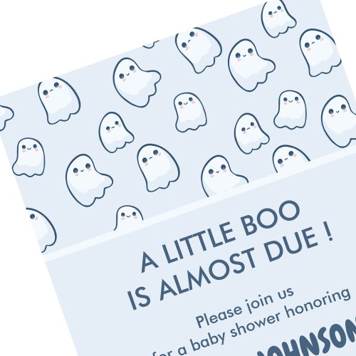 Halloween baby shower invitations little boo
