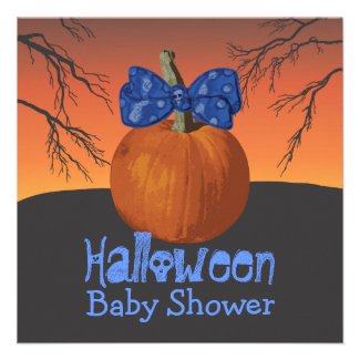 Halloween Baby Shower Invites