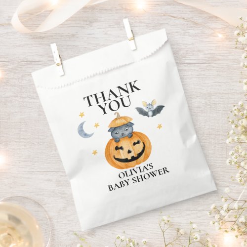 Halloween Baby Shower Jack_O_Lantern Pumpkin Favor Bag